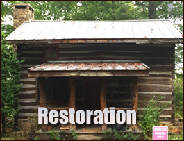 Historic Log Cabin Restoration  Hoke County, North Carolina
